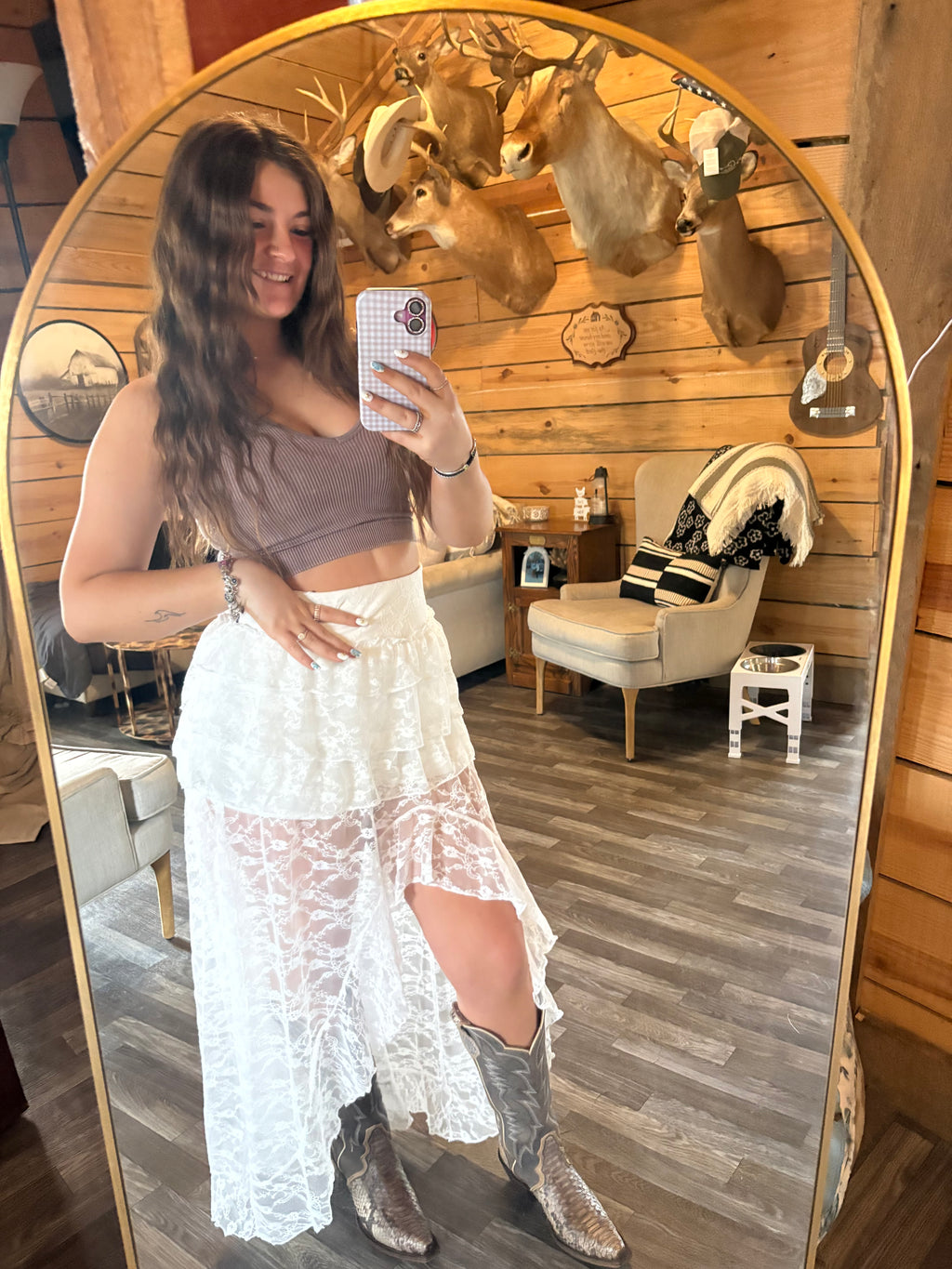 Lace skirt