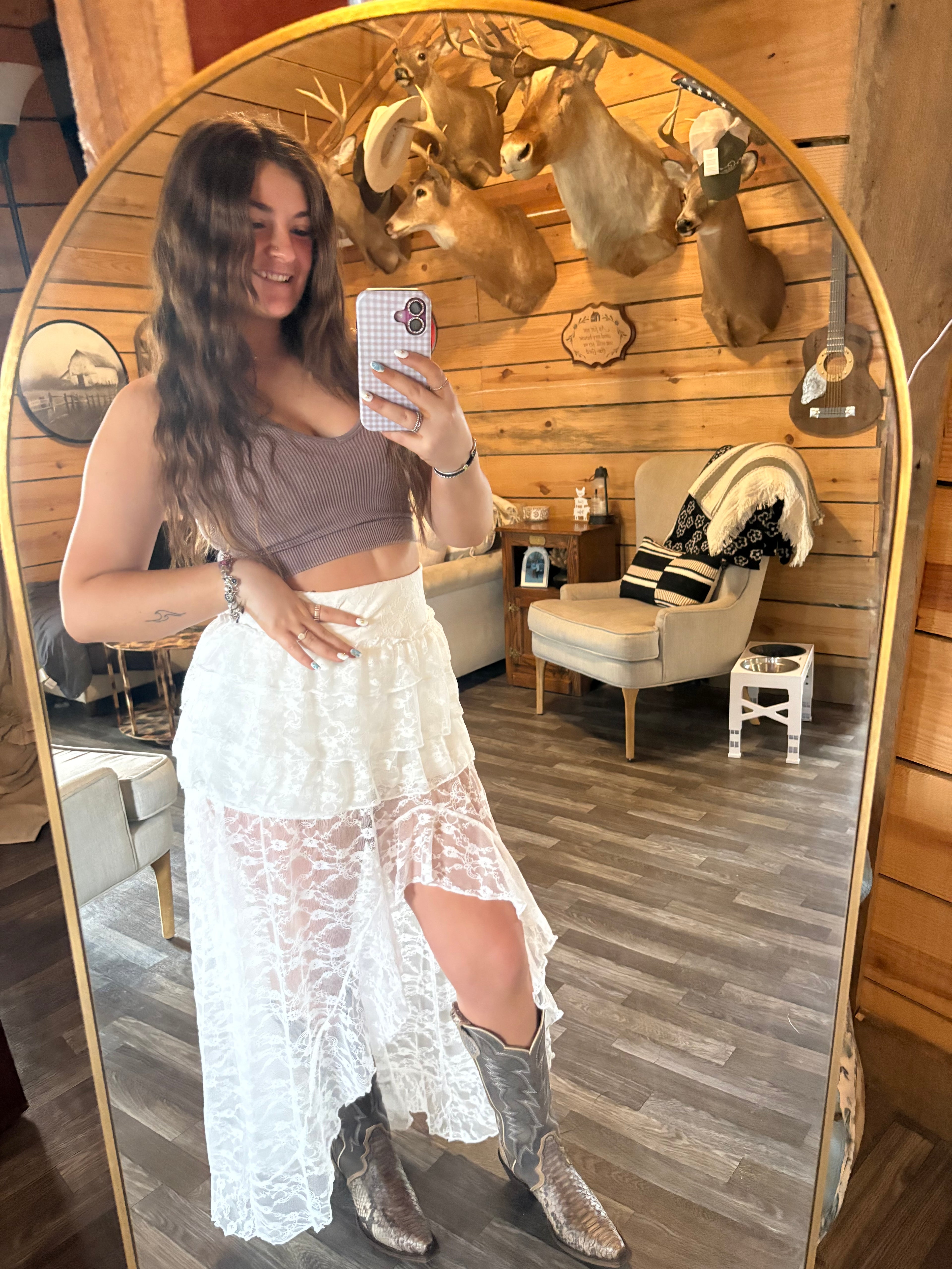 Lace skirt
