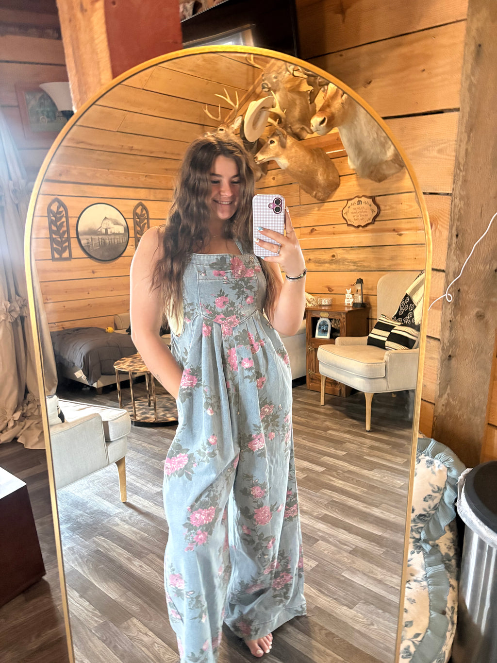 Floral overall