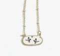 White Mallard necklace