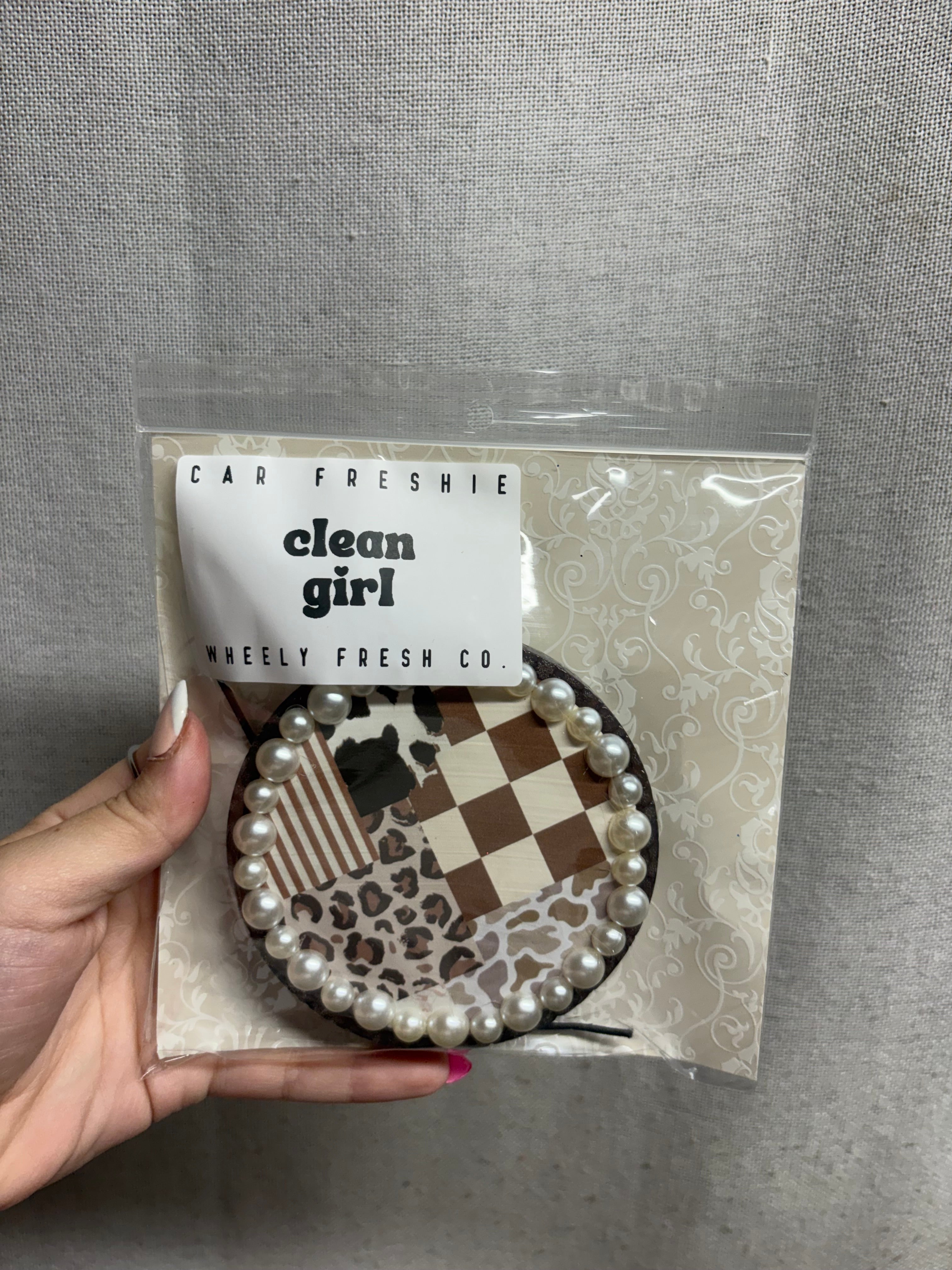 Patchwork Beaded Car Freshie