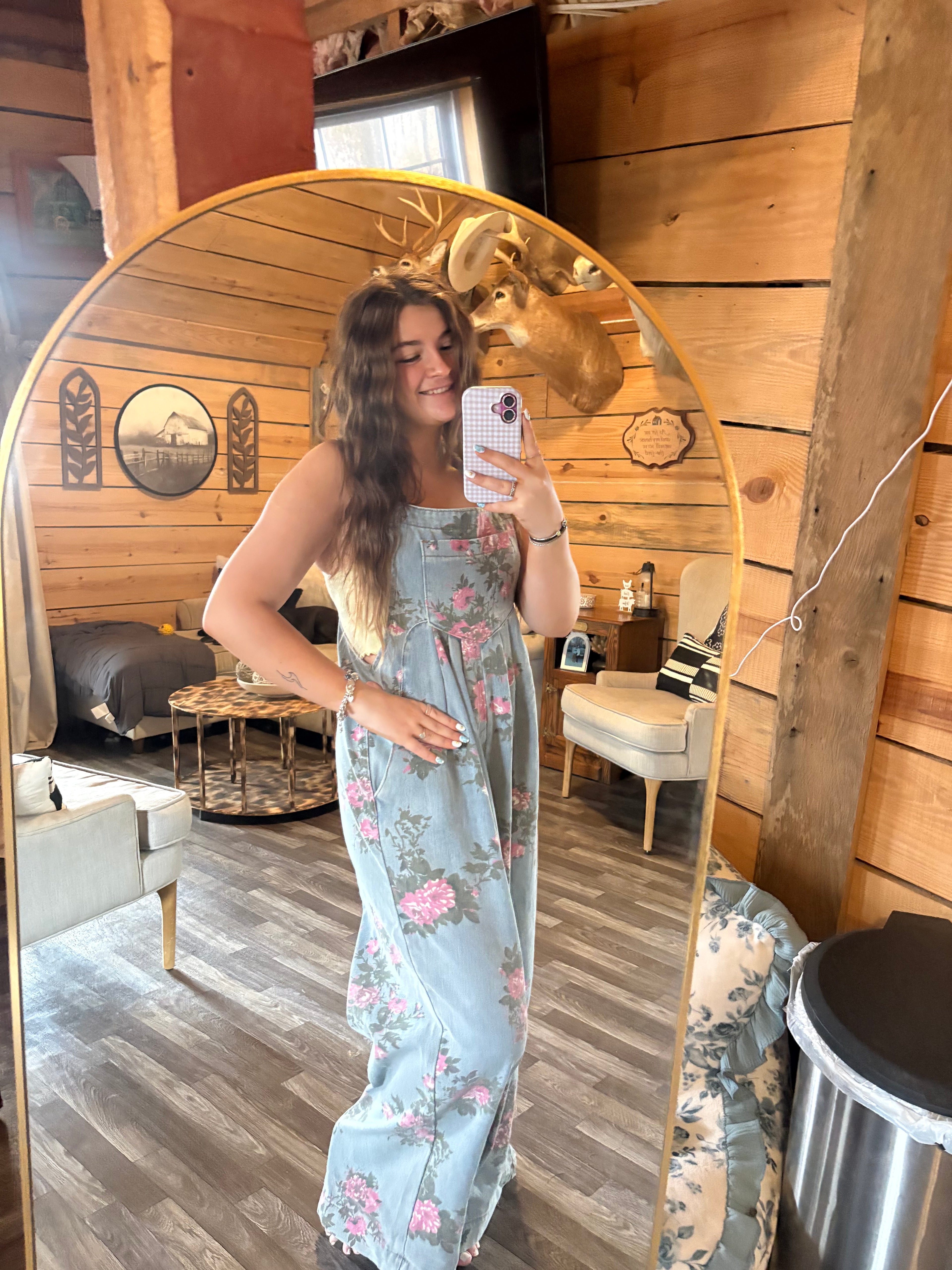 Floral overall